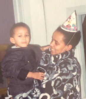 Samra Tesfaye with her son, The Weeknd.